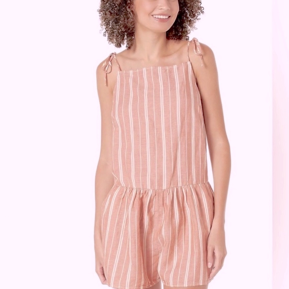 NWT Levi’s Rori Romper, Linen & Cotton Stripe Fits as Sz Medium